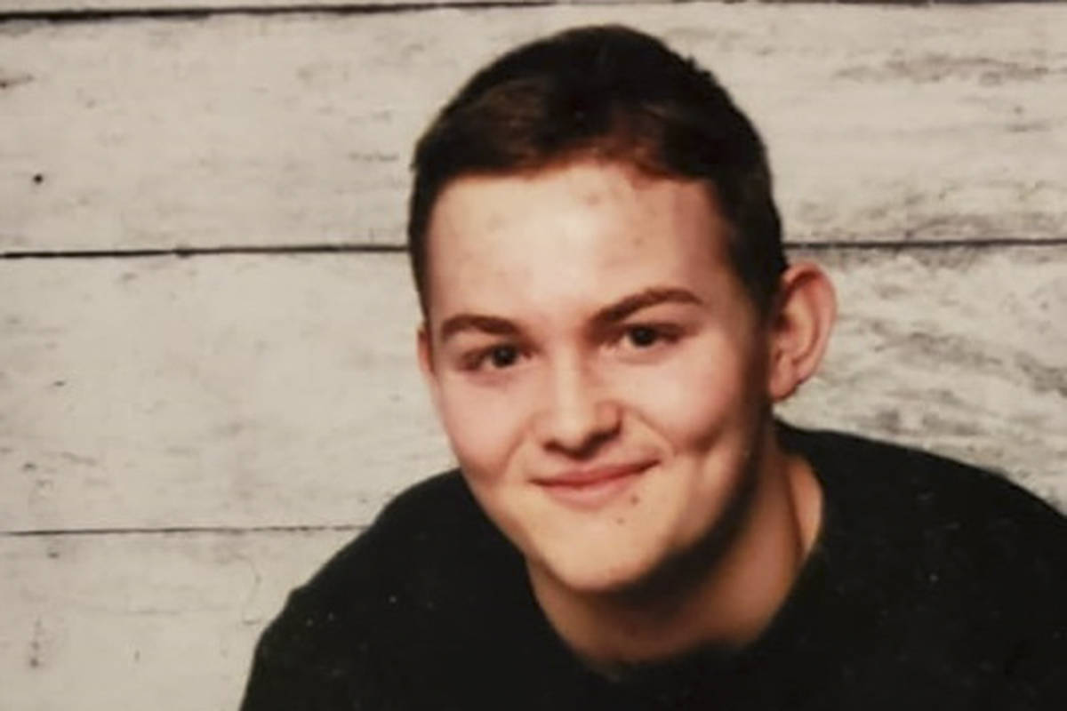 The body of missing Langford teen Andre Courtmanche, 16, was found in Goldstream Provincial Park on the evening of Jan. 9. Police do not suspect foul play and the cause of death is still under investigation. (Courtesy of West Shore RCMP)