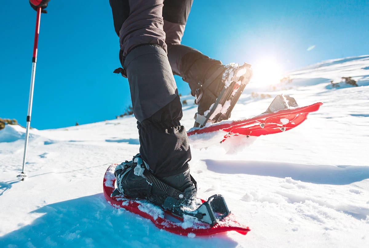 Snowshoeing is gaining popularity in the community. ADOBE STOCK IMAGE