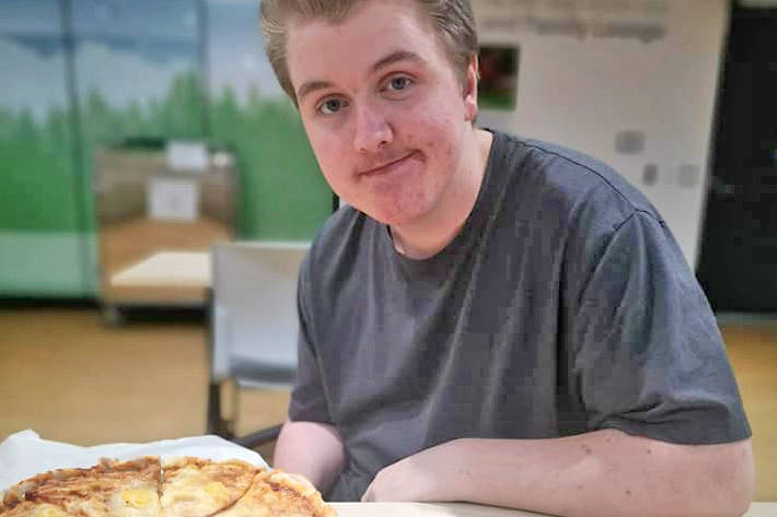 Keygan Power, pictured at B.C. Children's Hospital,  plays chess five to seven times a day during his recovery care. Keygan suffered a life-threatening brain hemorrhage on Aug. 2.
(Photo Allison Power)