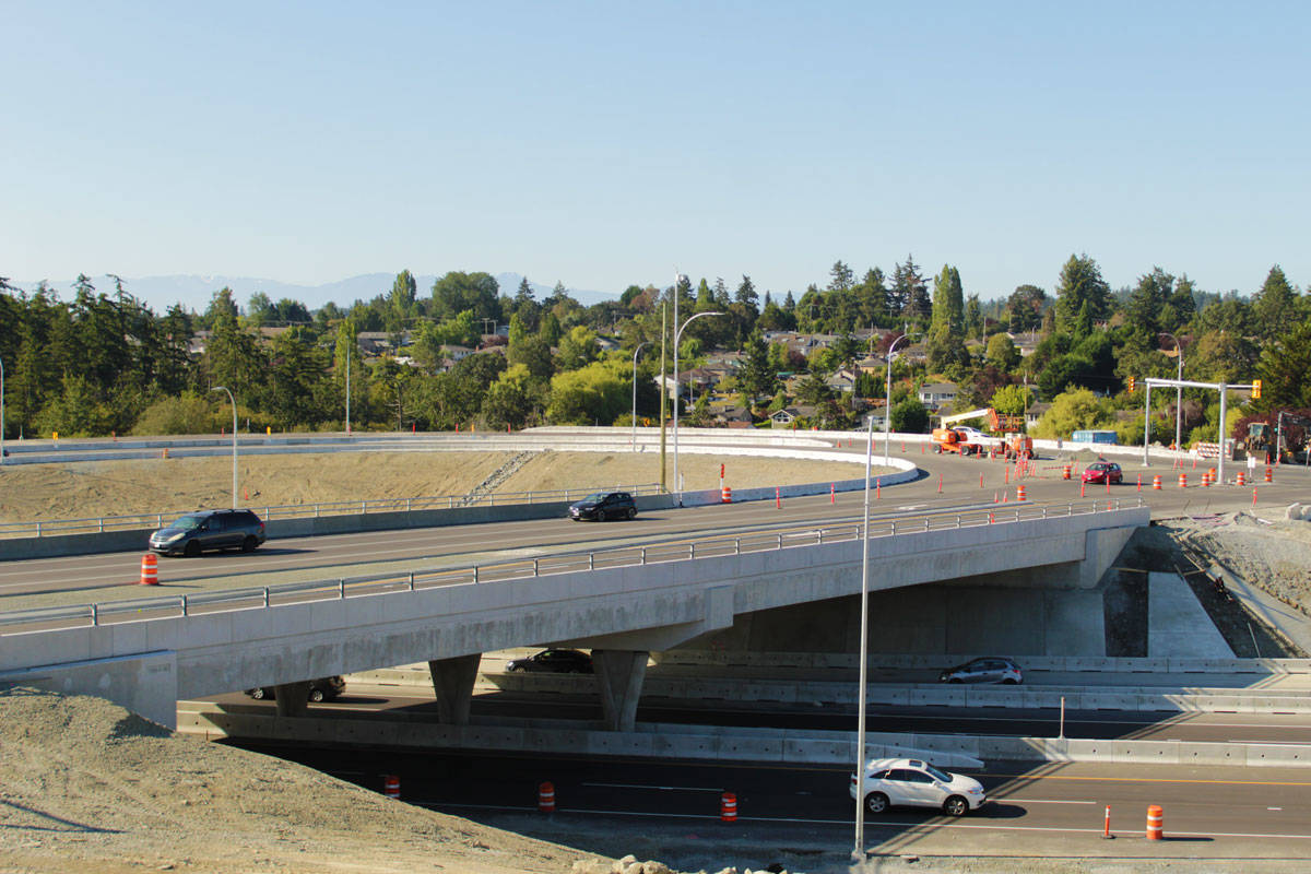 The speed limit on Highway 1 at the McKenzie Interchange increased from 60 to 80 km/h on Jan. 29 at 7 a.m. (Black Press Media file photo)