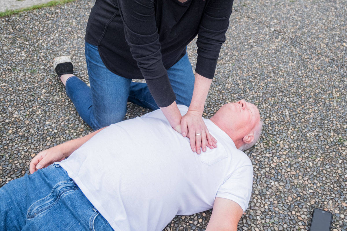 Hands-only CRP has been proven to be far more effective than mouth-to-mouth and is far safer during the COVID-19 pandemic, says Leon Baranowski, B.C. Emergency Health Services paramedic practice leader. (BCEHS stock photo)