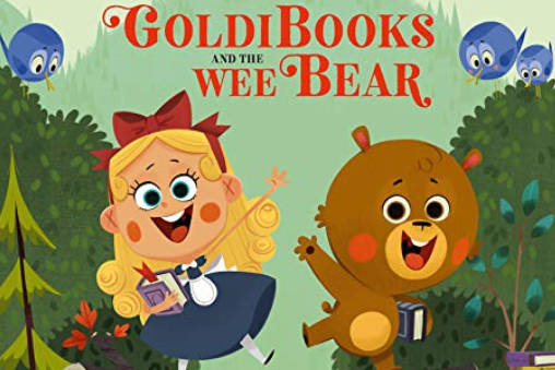In Goldibooks and the Wee Bear, a fun adaptation of the classic, the cub is a bookworm of a bear in search of just the right read. (Running Press Kids)