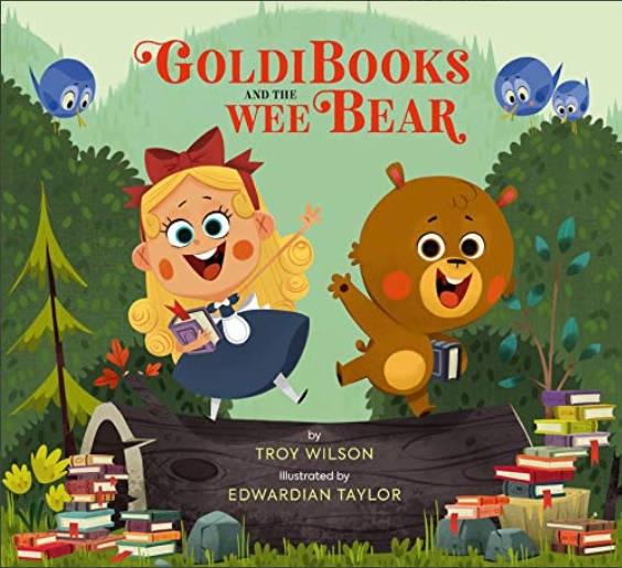 In Goldibooks and the Wee Bear, a fun adaptation of the classic, the cub is a bookworm of a bear in search of just the right read. (Running Press Kids)