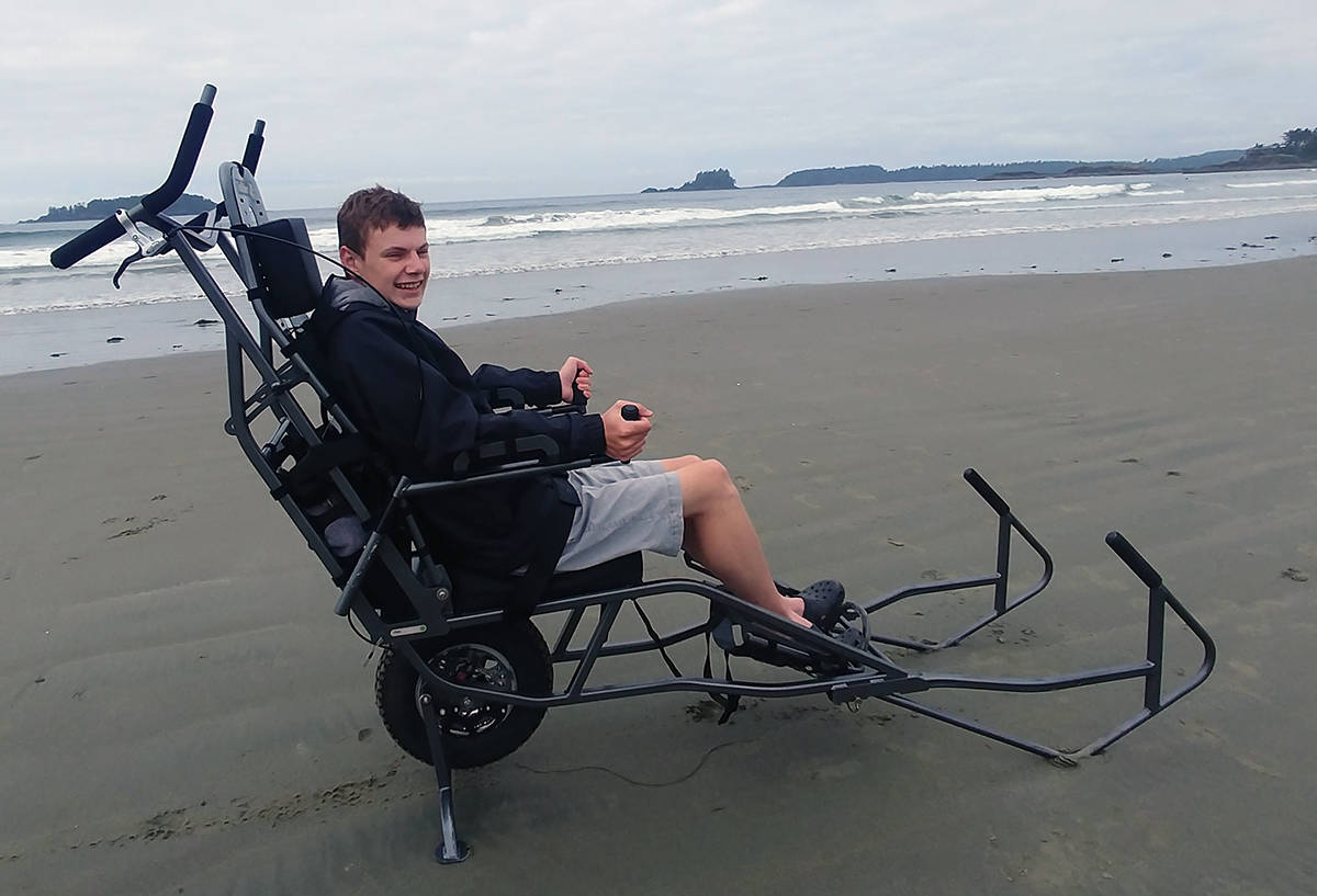 A fundraiser for Quinn Schaddelee, 16, aims to make the teen’s home more accessible. Schaddelee has muscular dystrophy and suffers from chronic pain and mobility limitations. (Courtesy of Tricia Schaddelee)