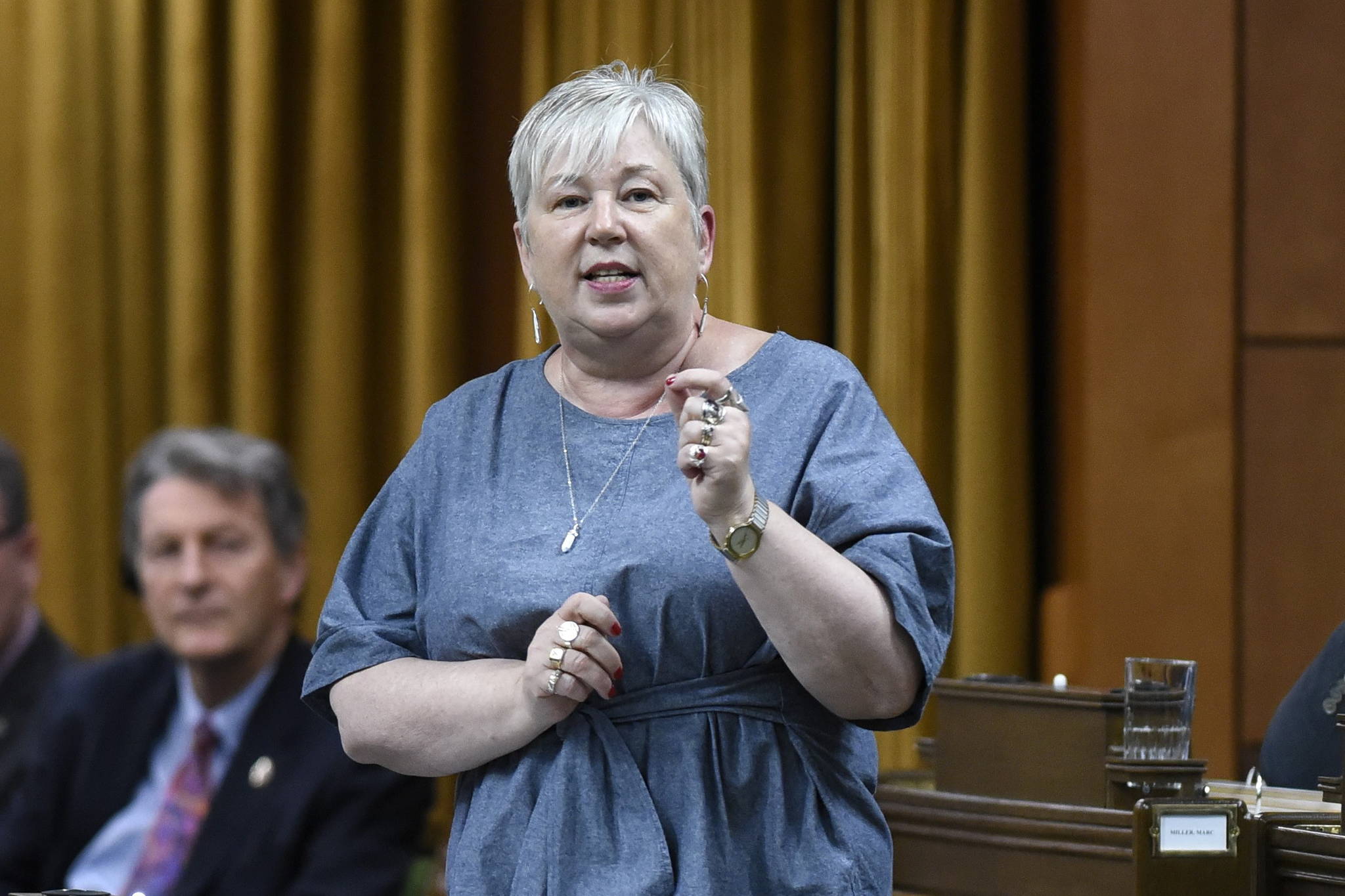 Fisheries Minister Bernadette Jordan’s office said that Mowi’s intention to cull fish is unfortunate but the government is not directing the company to take this option. THE CANADIAN PRESS/Justin Tang