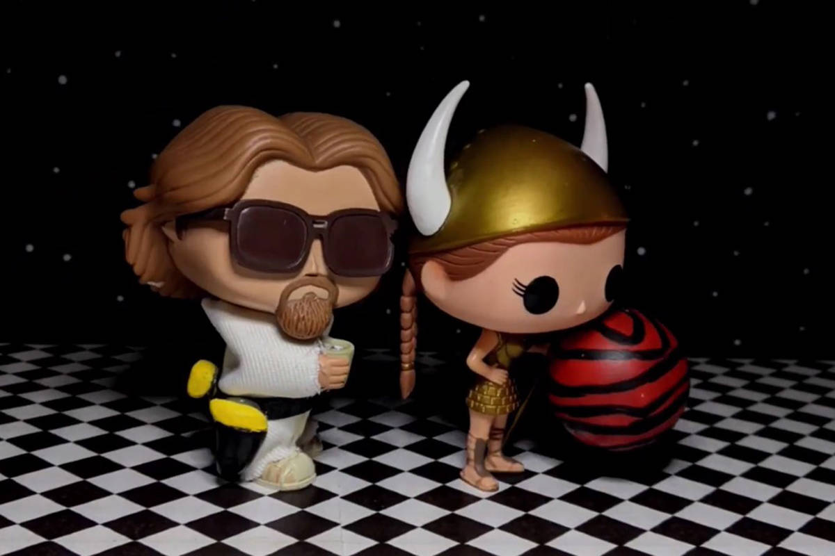Nanaimo man Todd Cameron’s 60-second, stop-motion version of ‘The Big Lebowski,’ made using figurines and hand-made sets, is up for a $10,000 prize. (Photo courtesy Todd Cameron)