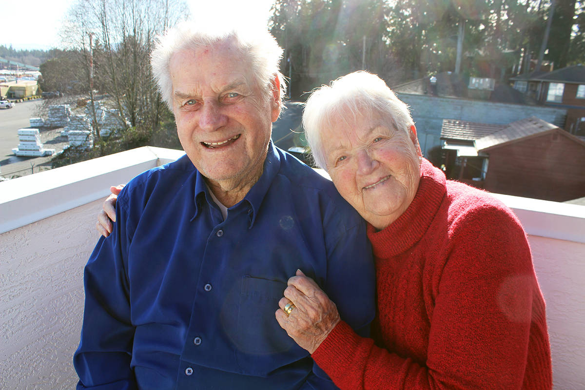 A long and happy life in Chemainus has been very good to Ejlif and Anna Mose. (Photo by Don Bodger)