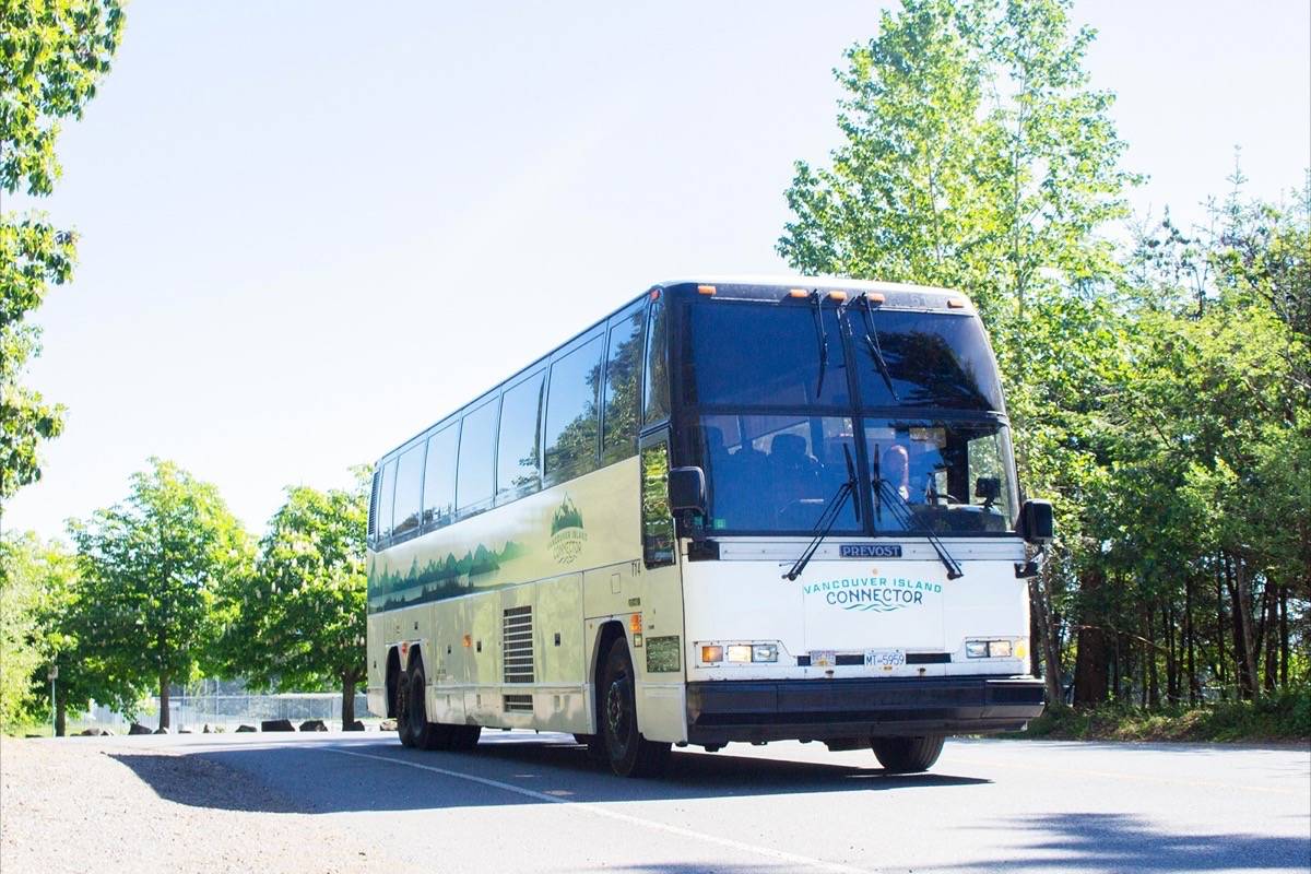 The Vancouver Island Connector along with the Tofino Bus will not be resuming service this month and will remain suspended until further notice. Black Press file photo