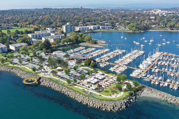 One proposal of the new Oak Bay Marina and Turkey Head. For the full proposals visit connect.oakbay.ca. (Oakbay.ca Image)