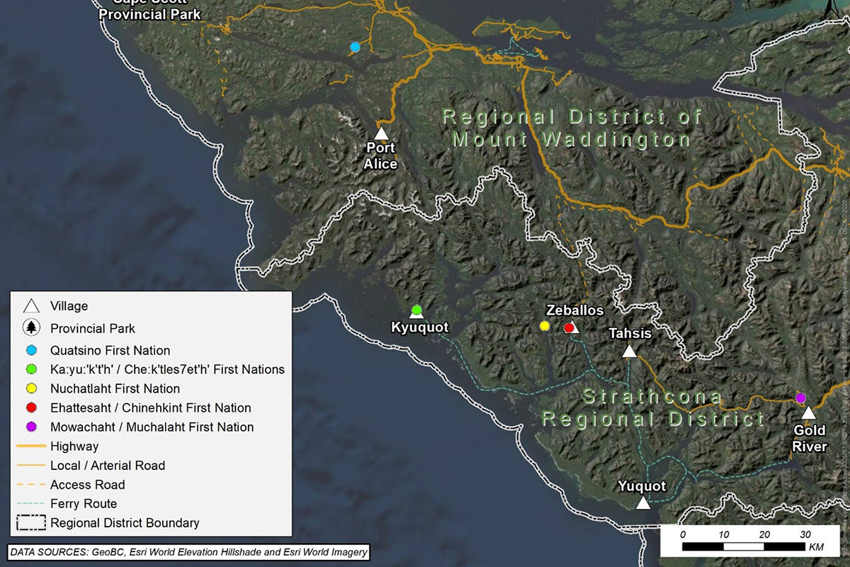 Vancouver Island’s north west coast has several long inlets, and emergency planners want to know whether they’ll amplify or dissipate a tsunami. (SRD Image)