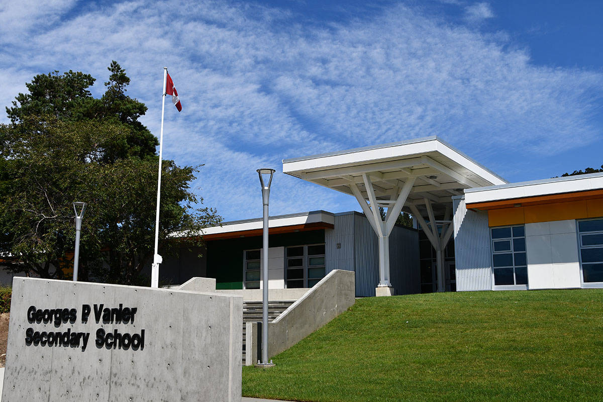 Gp Vanier in Courtenay. Circa 2018. Photo courtesy Comox Valley Schools