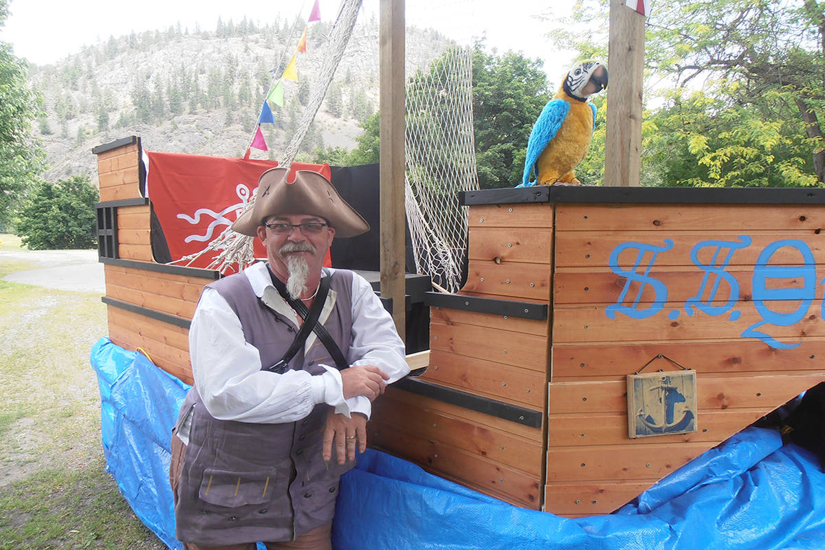 Grand Forks’ Gary Smith stands in front of his Church of the Flying Spaghetti Monster float. Photo: Submitted