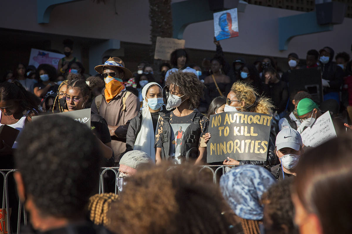 Thousands protested in Victoria following the death of George Floyd in the U.S. (Black Press Media file photo)