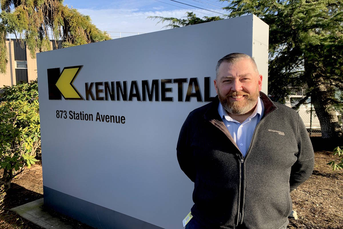 Ron Sivorot, business director at Kennametal’s Langford site, the Greater Victoria facility that made a component being used on NASA’s Perseverance rover on Mars. (Jake Romphf, Black Press Media)
