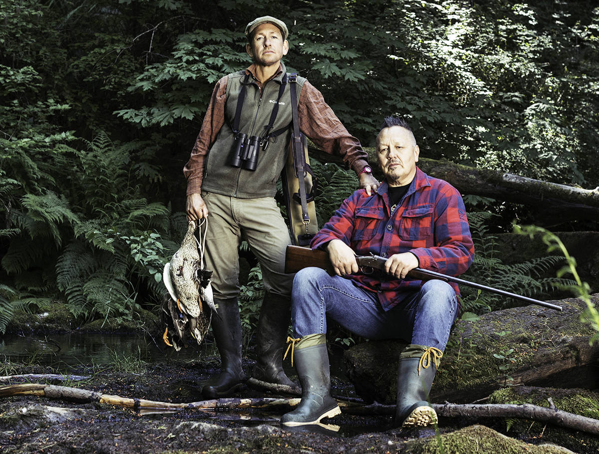 Dan Hayes, left, and Art Napolean star in Moosemeat and Marmalade. An episode of the show was recently shot in Sooke and other locations on the South Island. (Dean Azim photo)