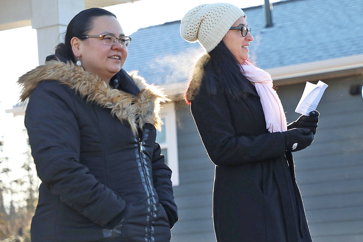 L to R: Saik’uz First Nation Coun. Jasmine Thomas and Chief Priscilla Mueller (Aman Parhar - Omineca Express)