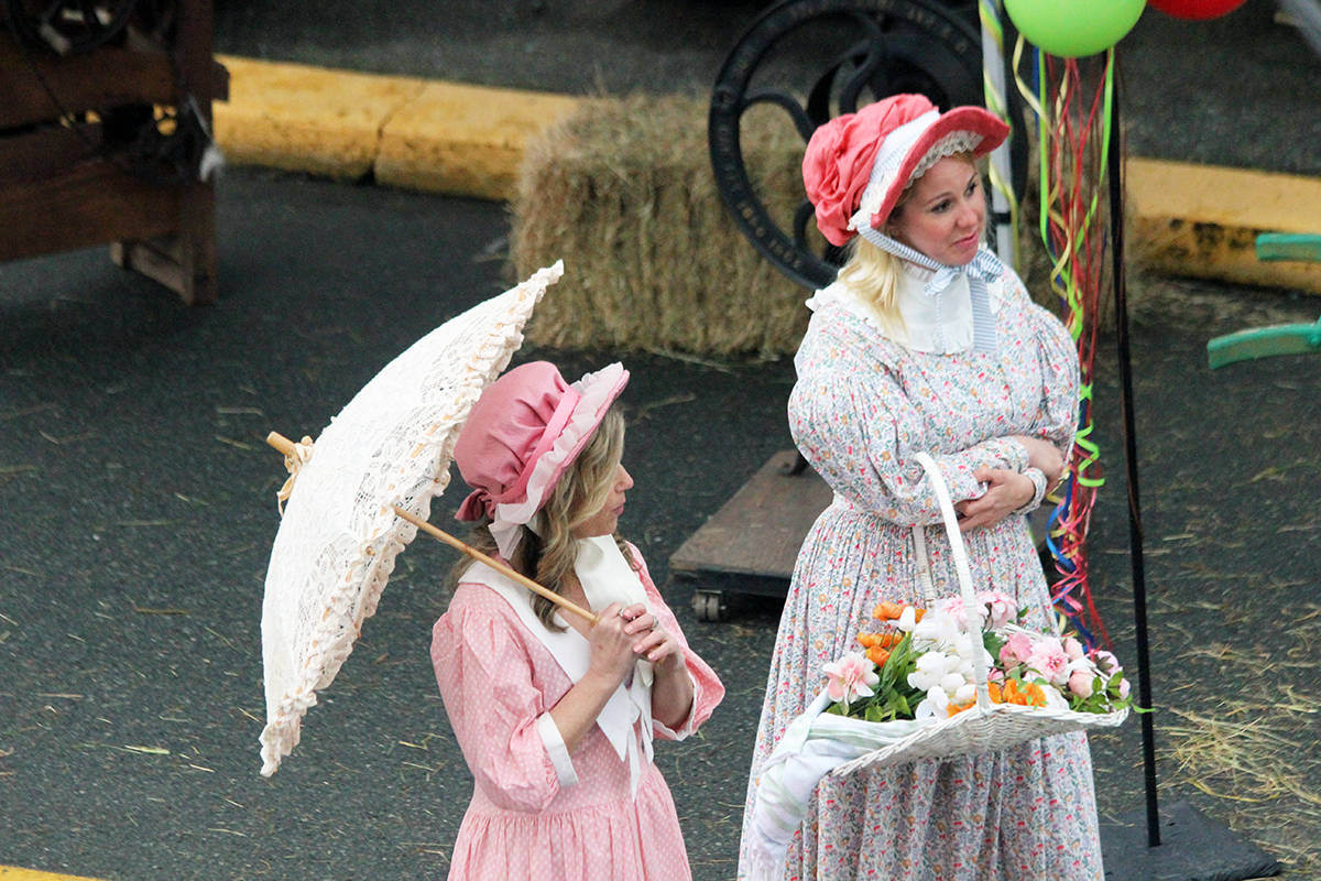 Colourful costumes were part of the Pioneer Days setting for The Baker’s Son. (Photo by Don Bodger)