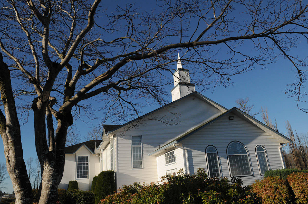Chilliwack Free Reformed Church on Yale Road (seen on Dec. 1, 2020), along with Free Grace Baptist Church, held in-person services despite the Nov. 19 public health order banning indoor gatherings. (Jenna Hauck/ Chilliwack Progress)