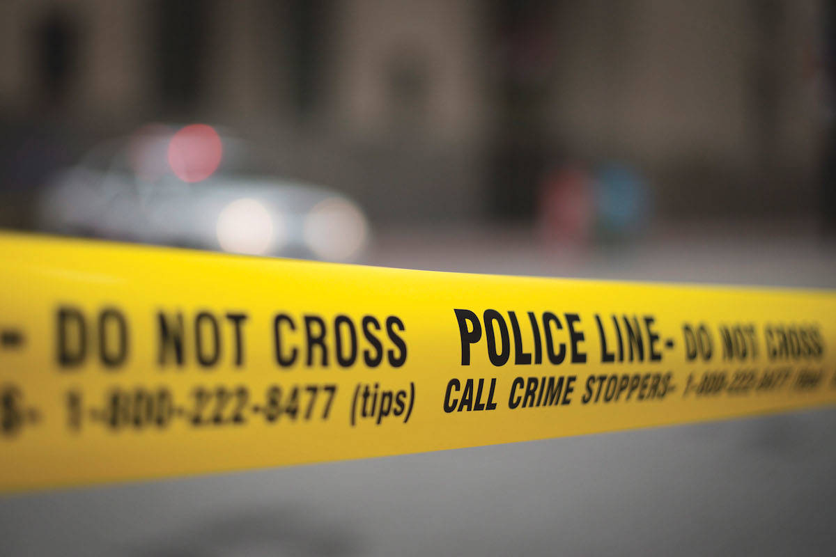 Police tape is shown. THE CANADIAN PRESS/Graeme Roy