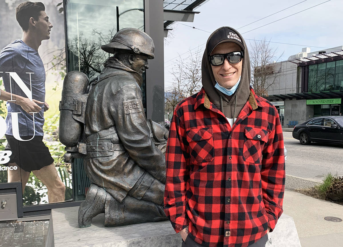 Alex Meyer in Vancouver. You’d never know outside of the hospital that he is continually in a battle with his cancer. (Photo submitted)