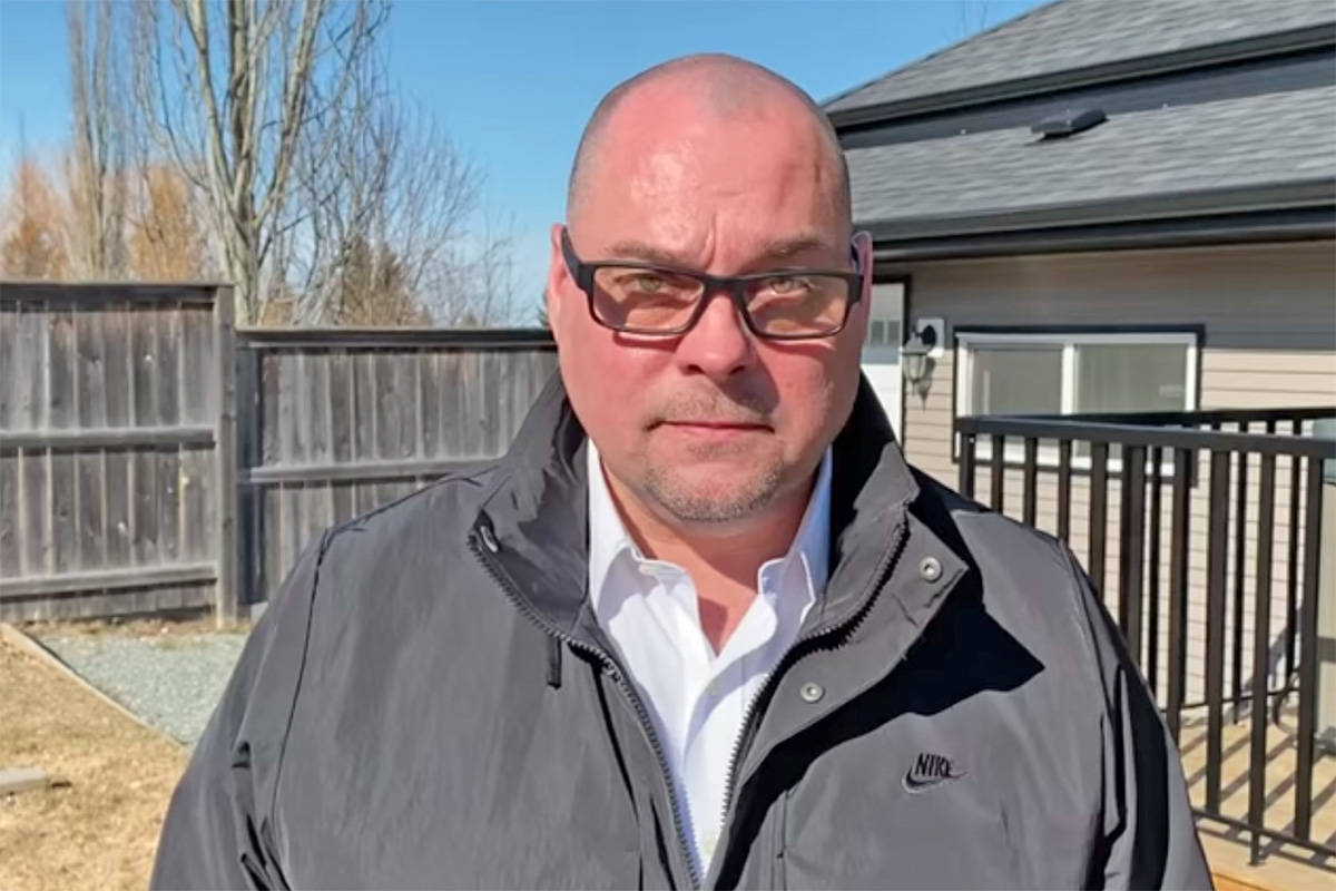 MP Todd Doherty took to Facebook after his family recently received threats. (Todd Doherty, MP Facebook photo)