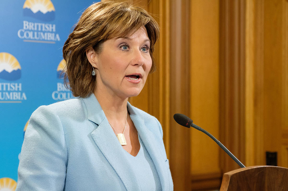 Former B.C. premier Christy Clark. (Black Press Media files)