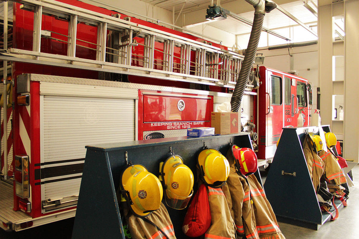 Some Saanich firefighters have expressed concerns about first responders in the Island Health Region not being prioritized to receive the COVID-19 vaccine as an outbreak at a fire station would make service delivery a challenge. (Devon Bidal/News Staff)