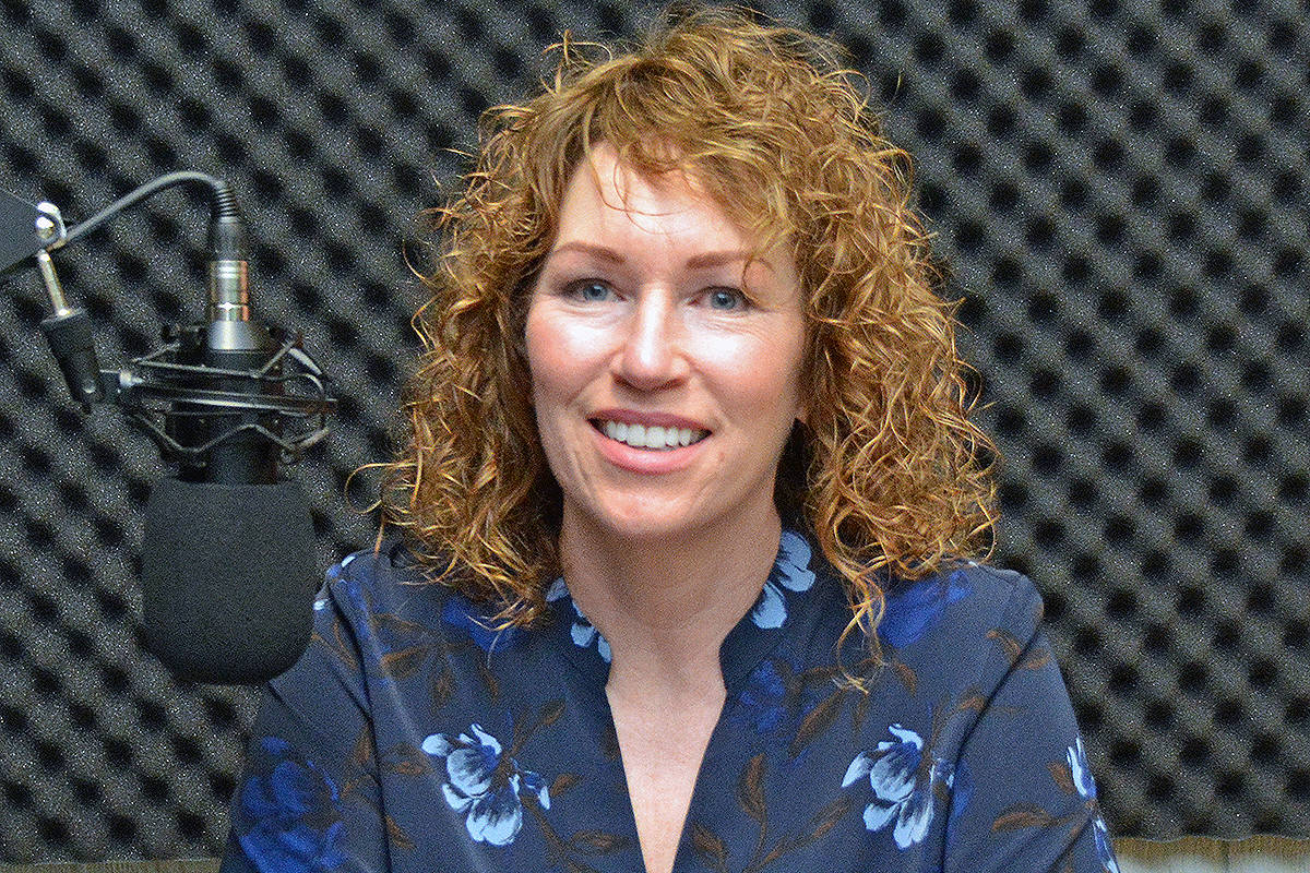 Cheryl Dill visits the PQB News/VI Free Daily studio. (Peter McCully photo)