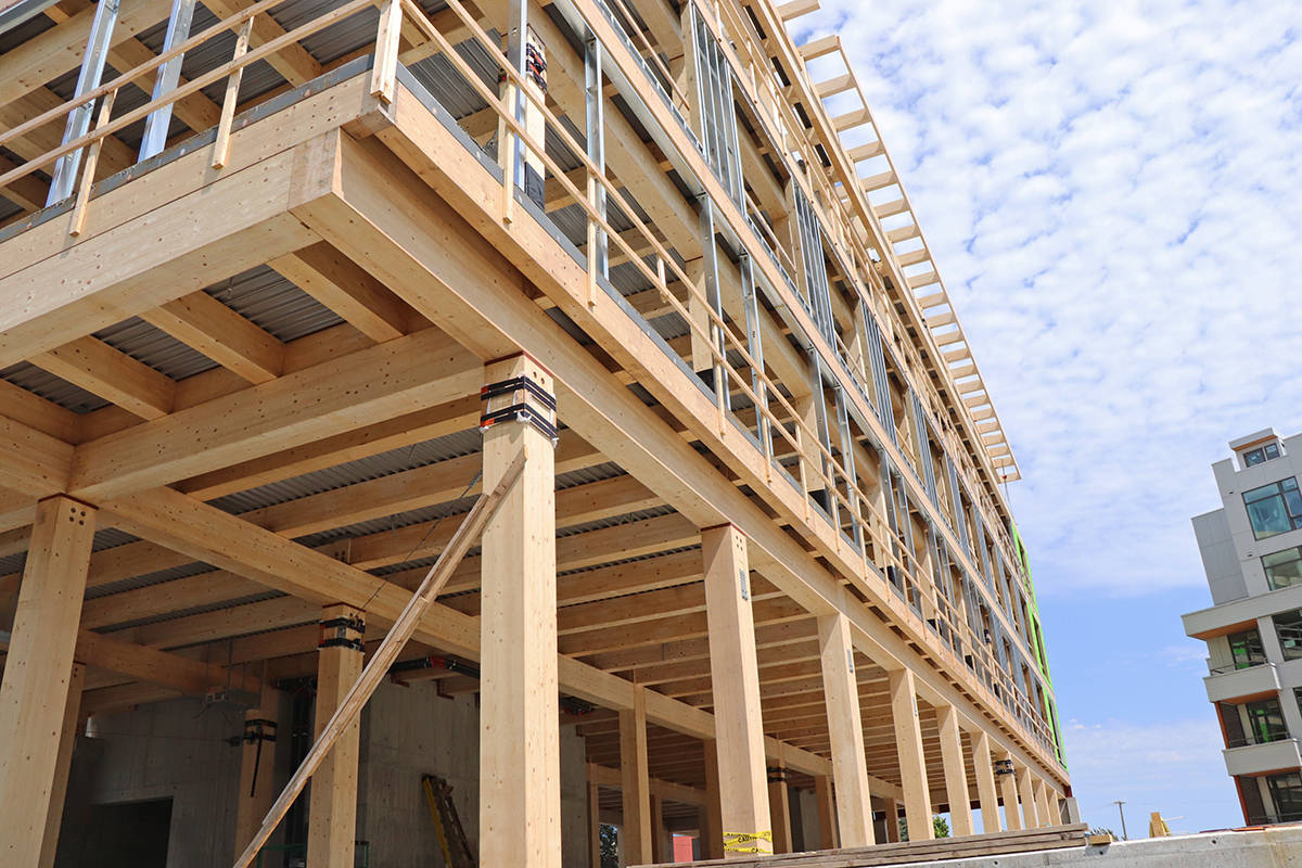 BC Housing has released a request for proposals to find a contractor that will conduct an economics of mass timber study. The bidding process closes April 28, 2021. (Don Descoteau/Black Press Media)