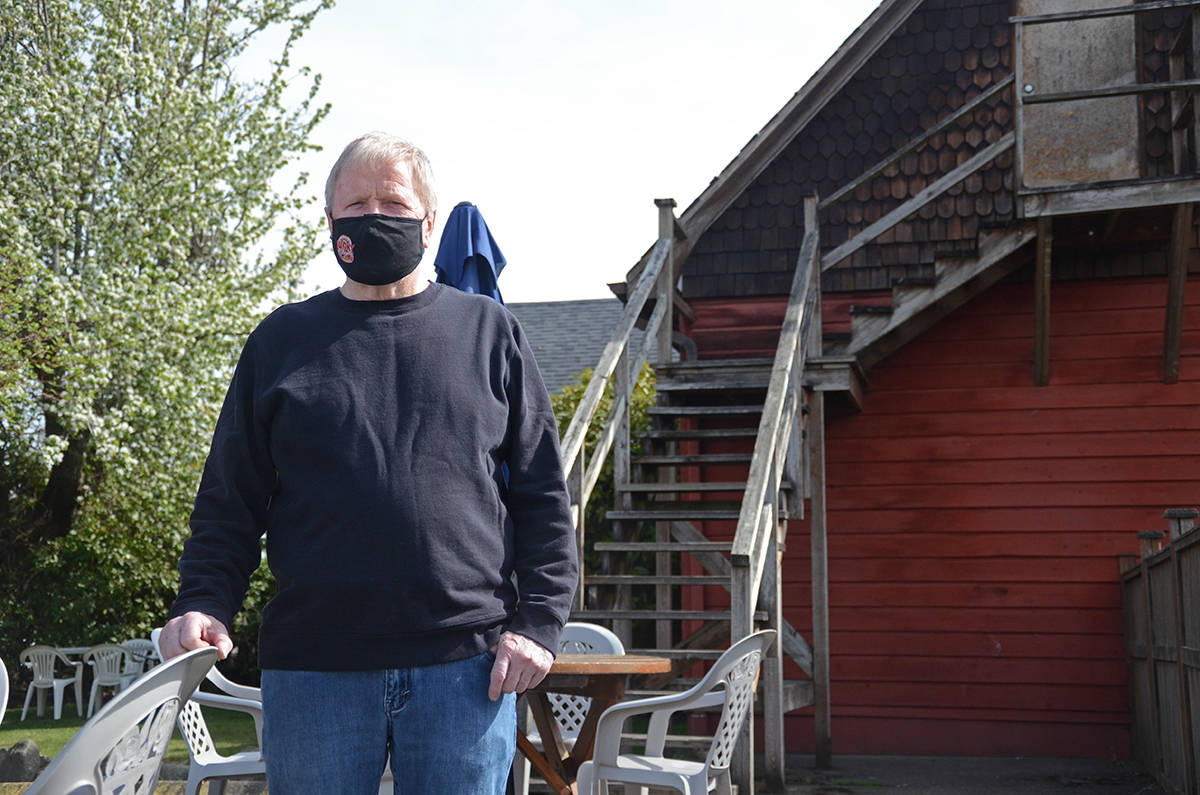 Whistle Stop owner Barry Van Dusen wants to send a message to the premier about inconsistent COVID regulations. Photo by Mike Chouinard