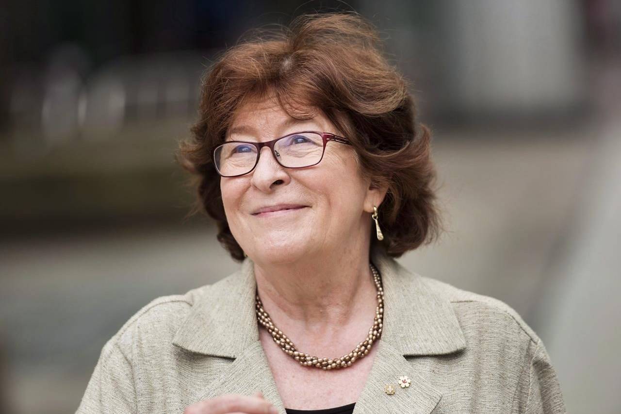 Louise Arbour, former Justice of the Supreme Court of Canada and the United Nations High Commissioner for Human Rights, smiles after having her star unveiled on Canada’s Walk of Fame in Toronto on Monday, June 8, 2015. THE CANADIAN PRESS/Darren Calabrese