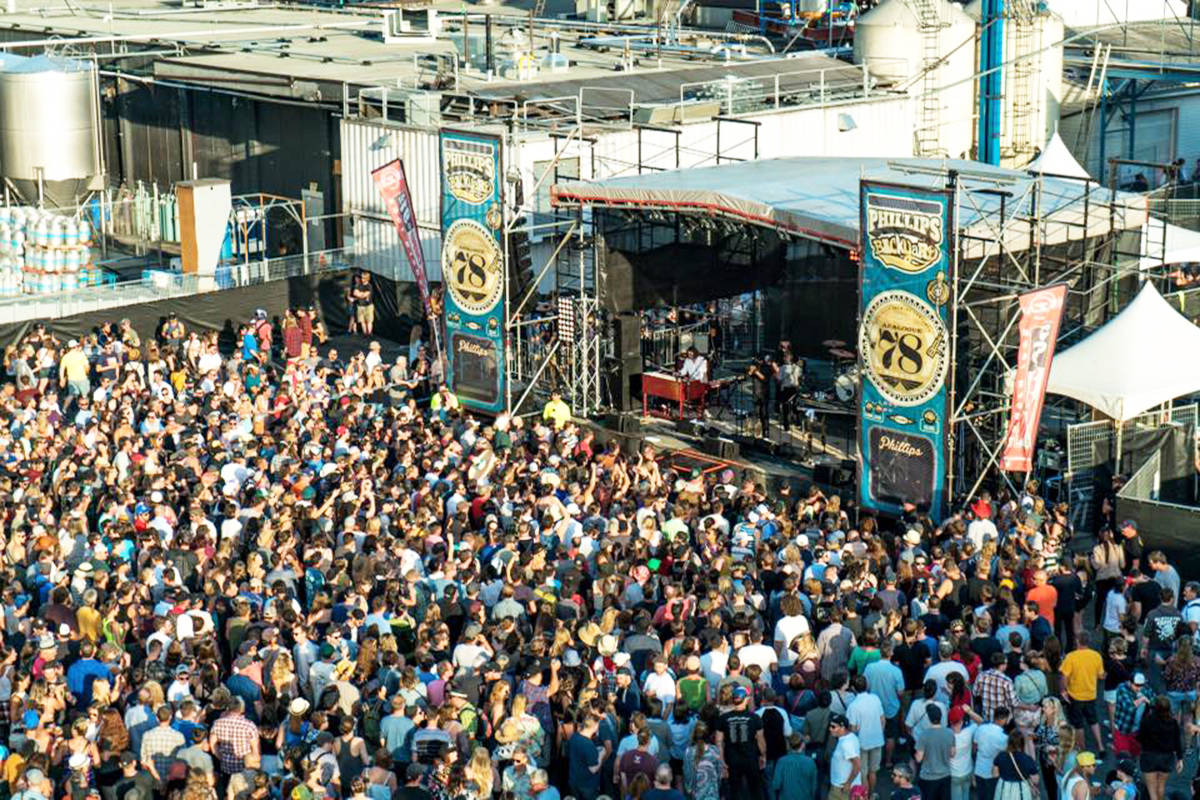 FILE – The Phillips Backyard Weekender music festival drew large crowds to downtown Victoria in July 2017. (Facebook )