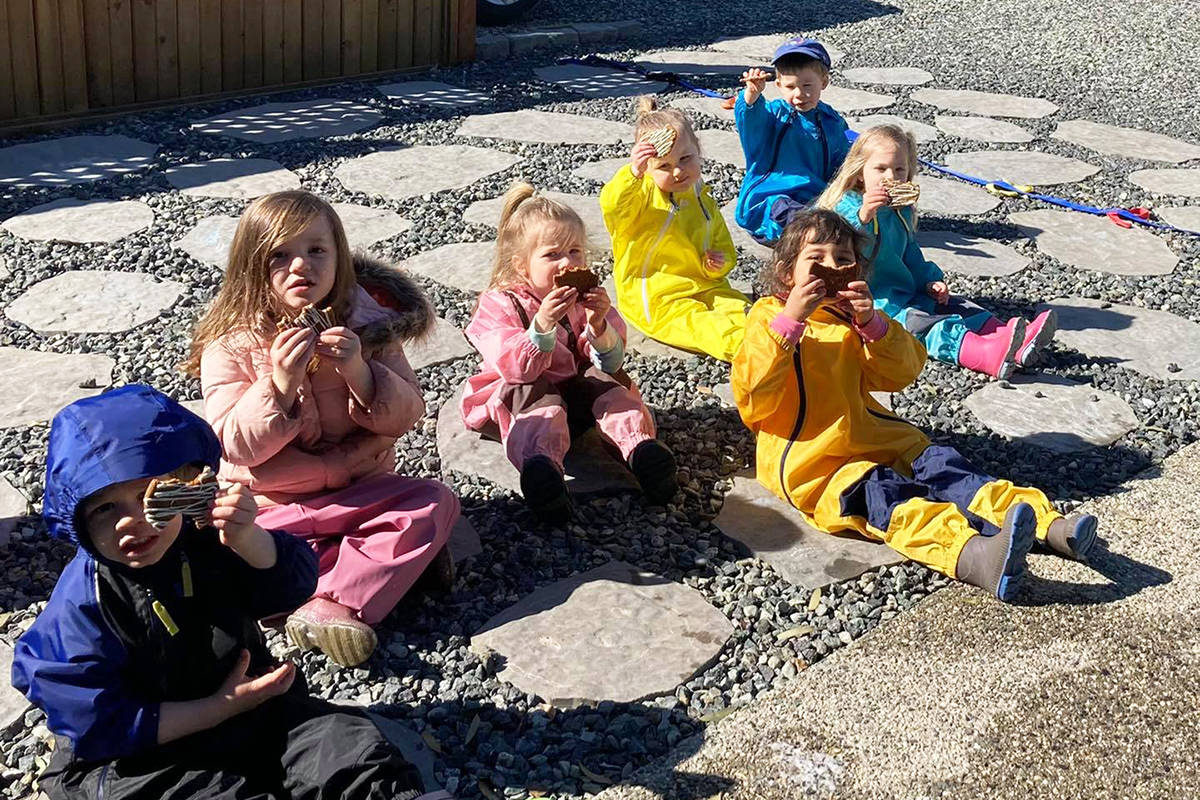 Children enjoy ginger snaps at Creative Little Learners Childcare in Langford. (Facebook/Creative Little Learners Childcare)