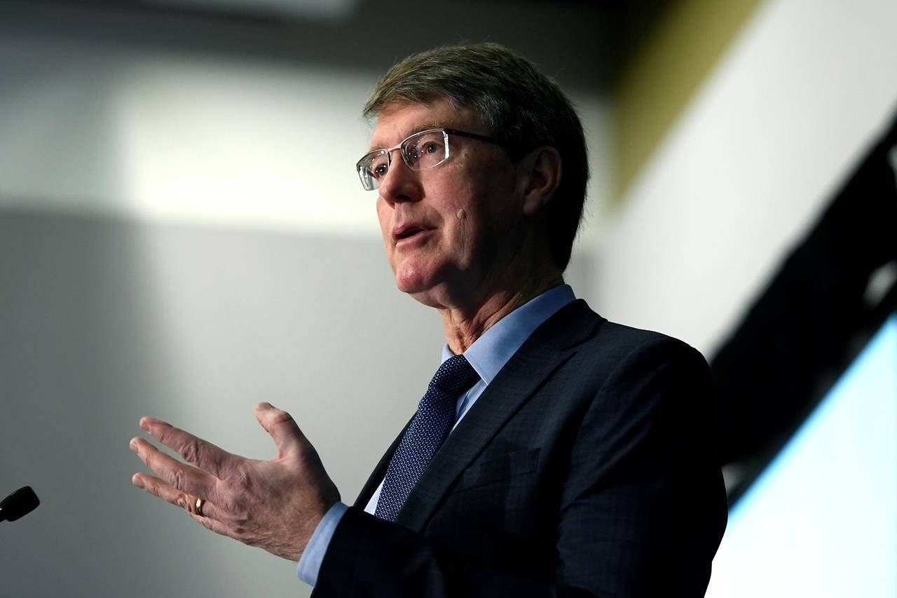 Bank of Canada deputy governor Timothy Lane delivers a keynote at the Ottawa Board of Trade in Ottawa, on Thursday, Dec. 5, 2019. THE CANADIAN PRESS/Justin Tang