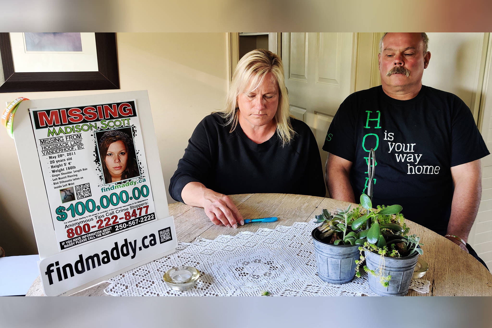 Dawn and Eldon Scott at their residence in Vanderhoof, B.C. (Aman Parhar/Omineca Express)