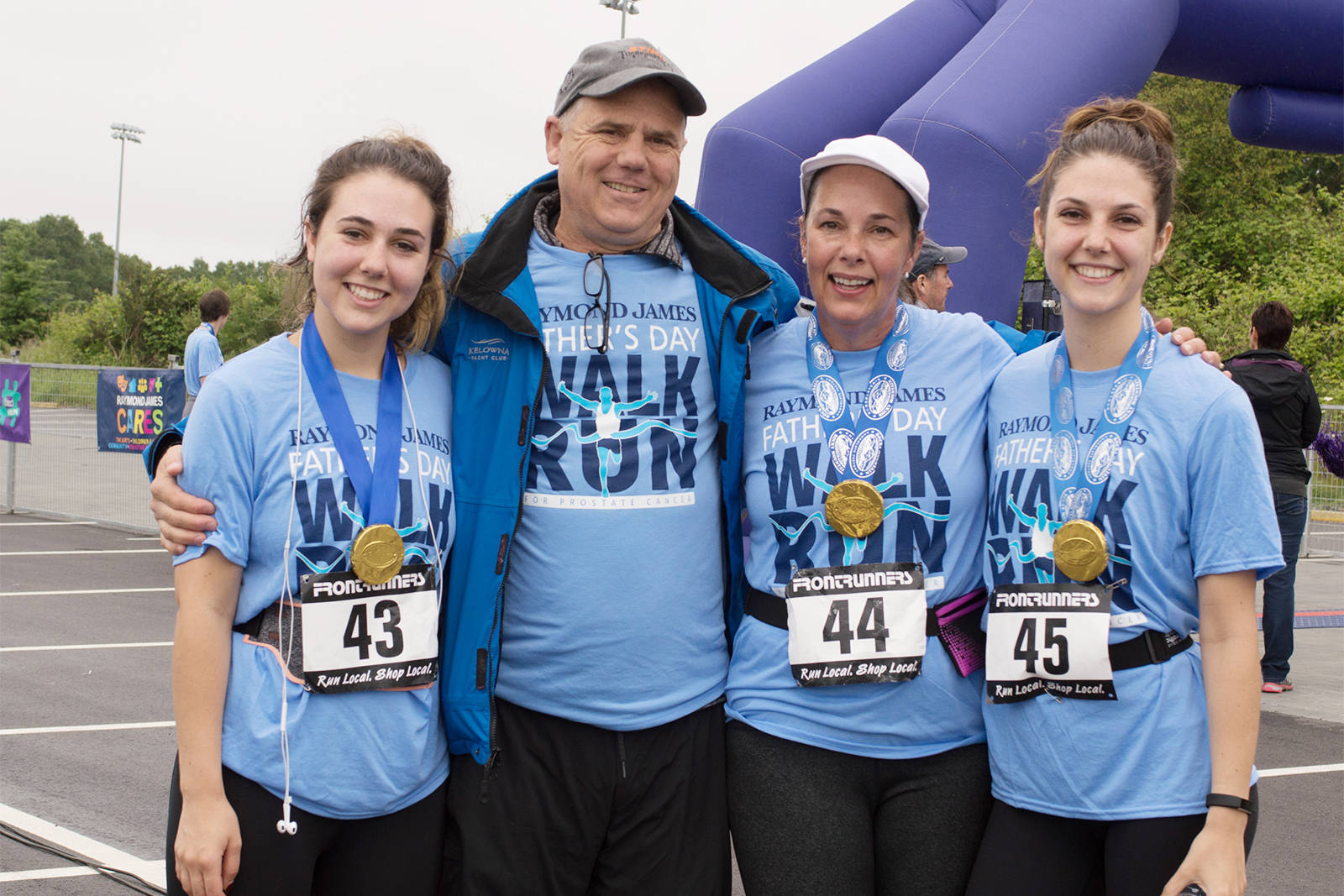 Participants in the annual Raymond James Father’s Day Walk and Run for Prostate Cancer pose for a photo in 2020. This year’s fundraiser is being held virtually given continued public health restrictions on gatherings. (Courtesy of Island Prostate Centre)