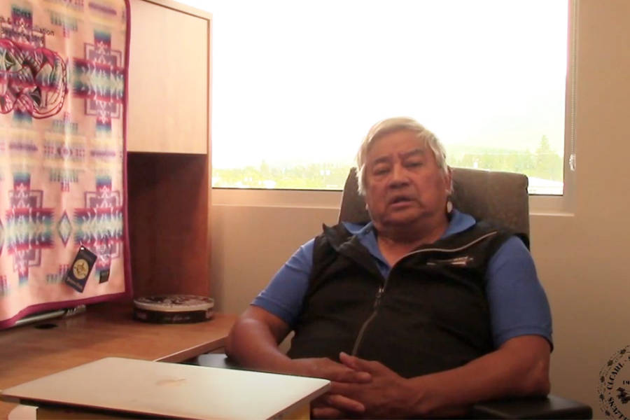 Splatsin Chief Wayne Christian responded to the discovery of the remains of more than 200 Indigenous children at the former site of a Kamloops residential school Friday, May 28, 2021. (Splatsin photo)