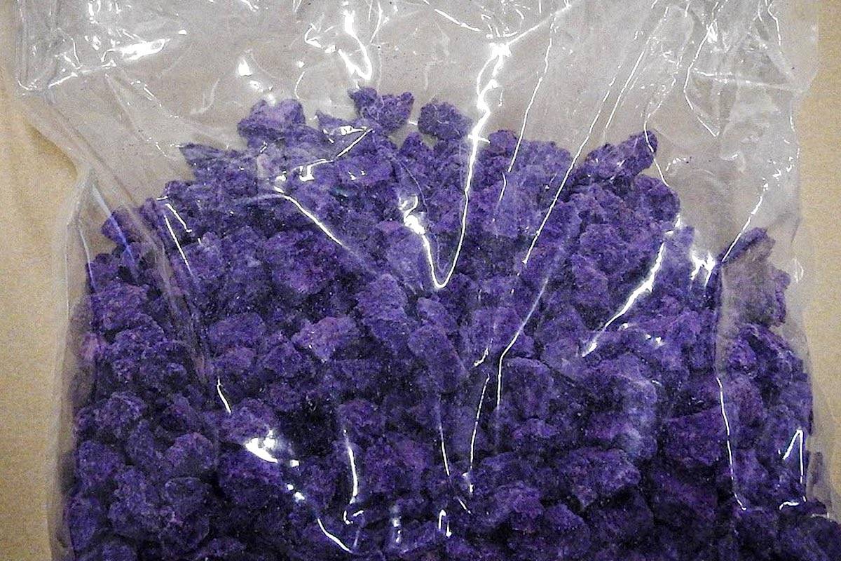 A bag of fentanyl was seized in the coordinated Lower Mainland drug bust. (B.C. CFSEU)