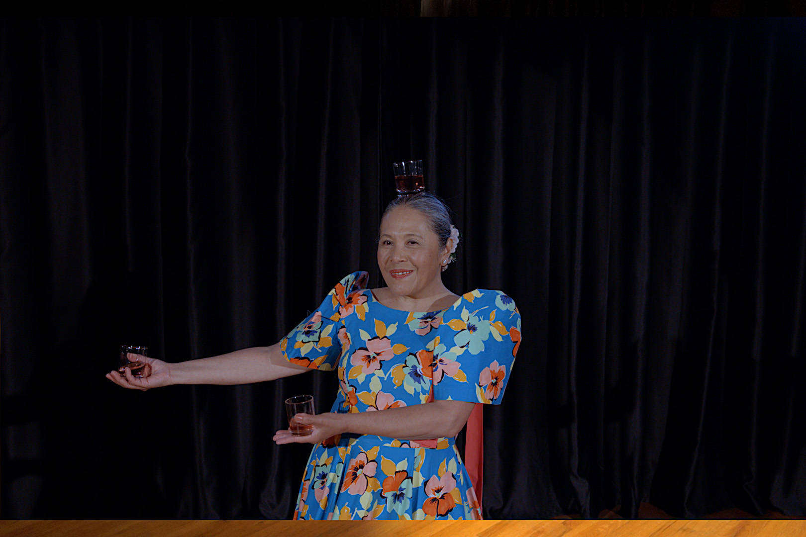 Dancer Daisy Breuer performs the binasuan folk dance at this year’s virtual Mabuhay Filipino Arts and Culture Festival. (Courtesy of the VFCA)