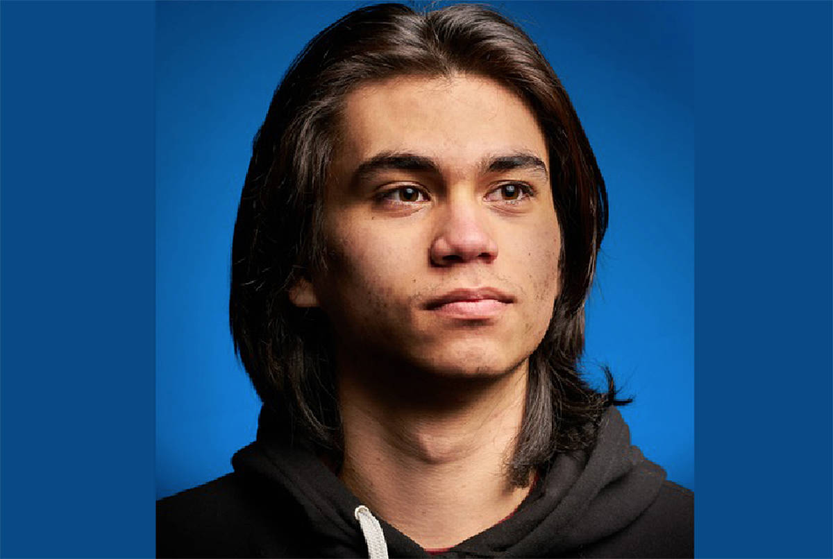 Artist Harrison Martin from Sidney, whose heritage is from the Nisga’a and Tsimshian nations, was among the emerging artists awarded funding through the YVR Art Foundation for Indigenous artists. (Courtesy YVR Art Foundation)
