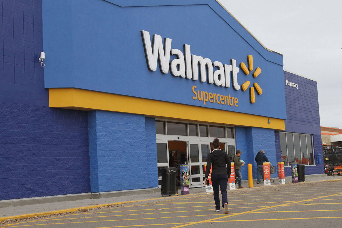 The Walmart store along Highway 16 will be removing its traditional belt checkout lines and offering a “100 per cent self-checkout” option to customers. (Black Press File Photo)