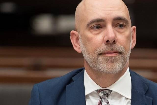 Parliamentary Budget Officer Yves Giroux waits to appear before the Commons Finance committee on Parliament Hill in Ottawa, Tuesday March 10, 2020. THE CANADIAN PRESS/Adrian Wyld