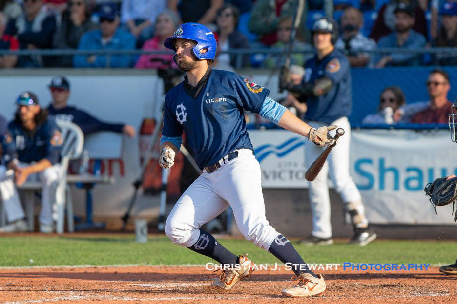 Amid its second straight cancelled West Coast League season, the Victoria HarbourCats are hoping the recently relaxed public gathering restrictions will allow them to play exhibition games this summer. (Photo by Christian J. Stewart/Victoria HarbourCats)