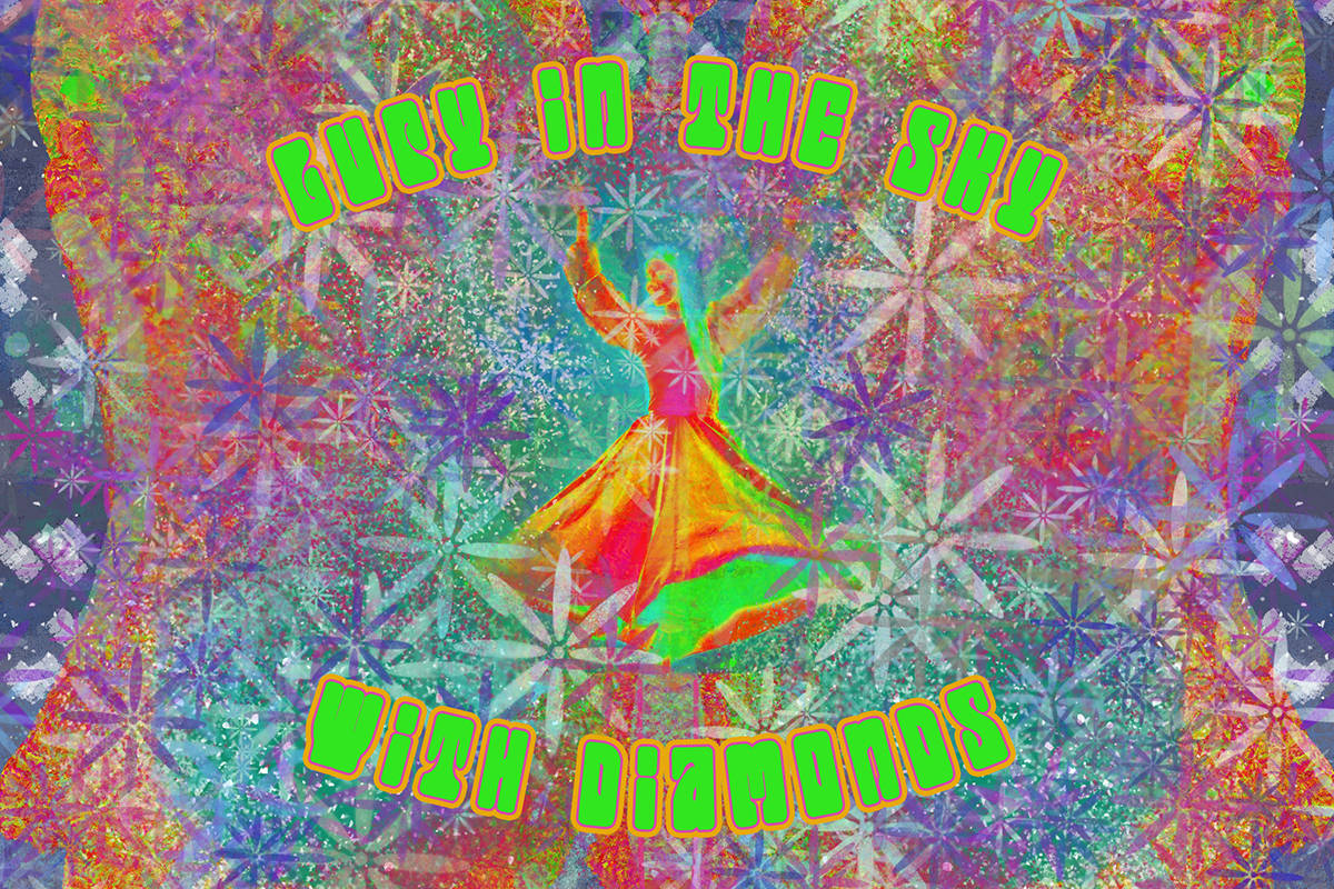A digital painting made with Procreate titled “Lucy - in the Sky with Diamonds” by illustrator Maria Lawrence. These two summer exhibits were made possible by Arts Centre at Cedar Hill coordinator Brenda Weatherston. (Courtesy of Maria Lawrence)