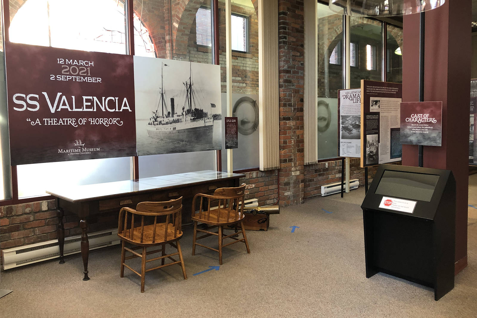 The Maritime Museum of BC moves into a nearby space on Douglas Street behind the Empress Hotel this month. SS Valencia: ‘A Theatre of Horror’ continues at the museum to Sept. 2 in the new space. (Courtesy of Maritime Museum of BC)