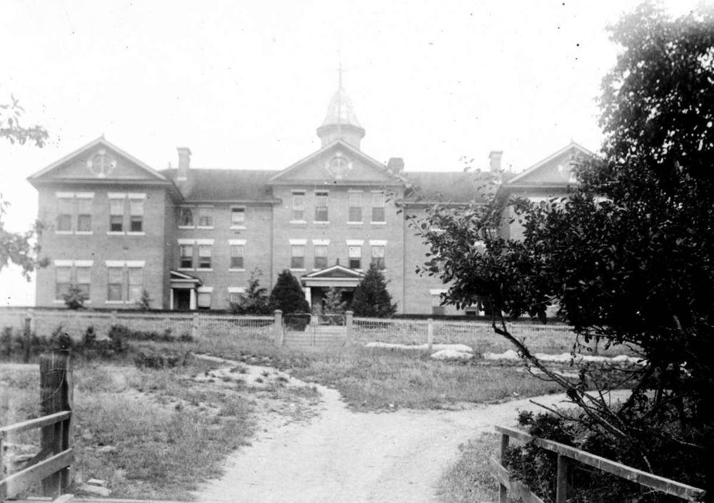 Photo of Kuper Island Residential School taken in the 1920s. (B.C. Archives photo)