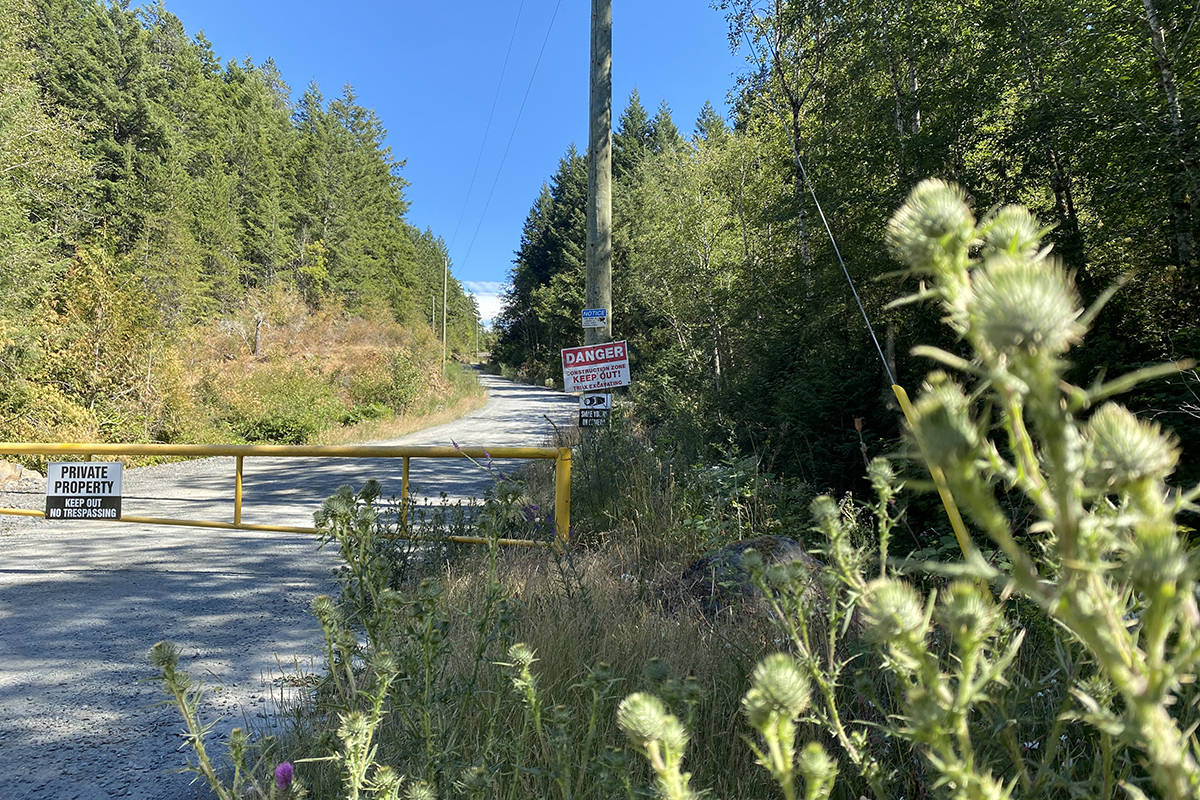 Tri-X Group, owners of a 52-acre property in Metchosin, part of which is pictured here, hopes to convince the district to rezone the property to allow for more industrial uses, as well as create designated parkland. (Zoe Ducklow/News Staff)