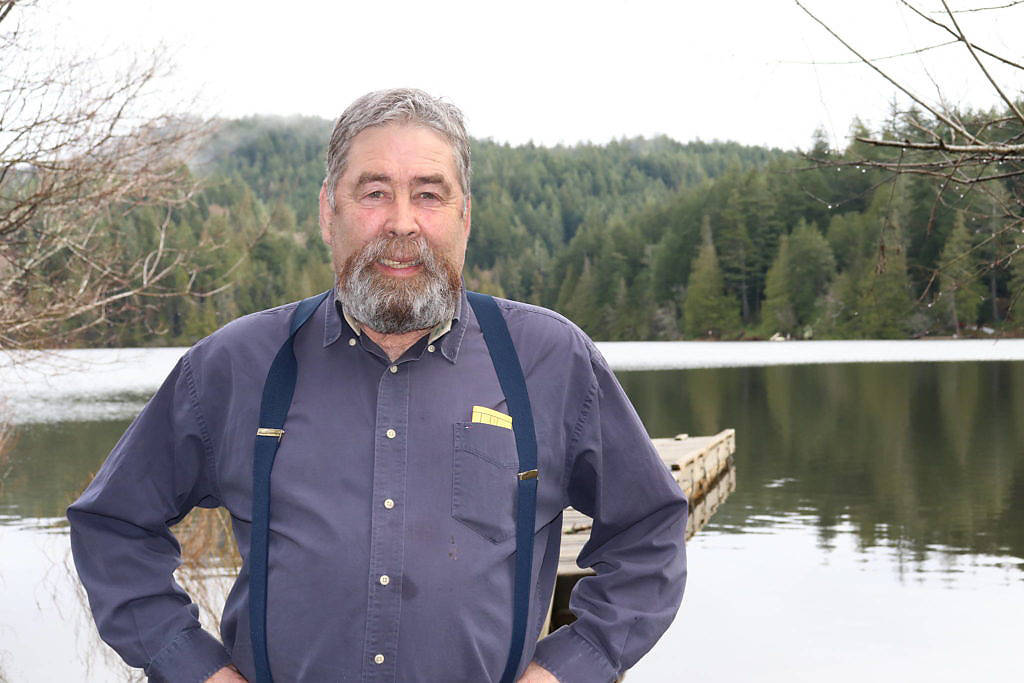 Juan de Fuca Electoral Area director Mike Hicks at Kemp Lake. ‘My run is over. It’s time for someone else to carry on,’ he says of his retirement. (Black Press Media file photo)