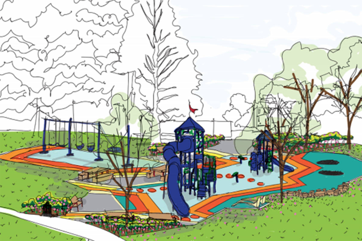 Proposed designs for an all-abilities playground redevelopment at Stadacona Park shed light on the need for recreational spaces with increased inclusivity. (Courtesy of the City of Victoria)