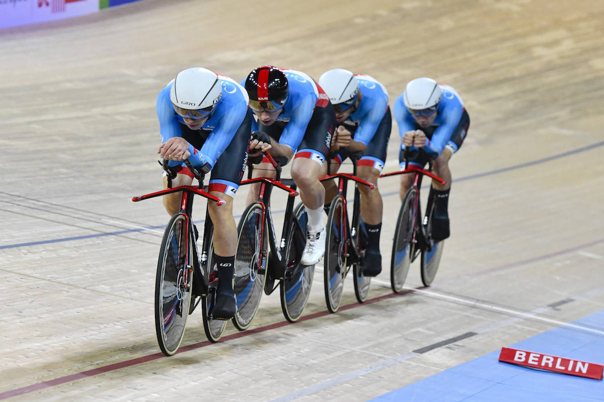 Victoria track cyclist Jay Lamoureux and the rest of Canada’s team pursuit squad finished fifth overall at the Tokyo Games and set national records at each stage. (Photo by Rob Jones/Canadian Olympic Committee)
